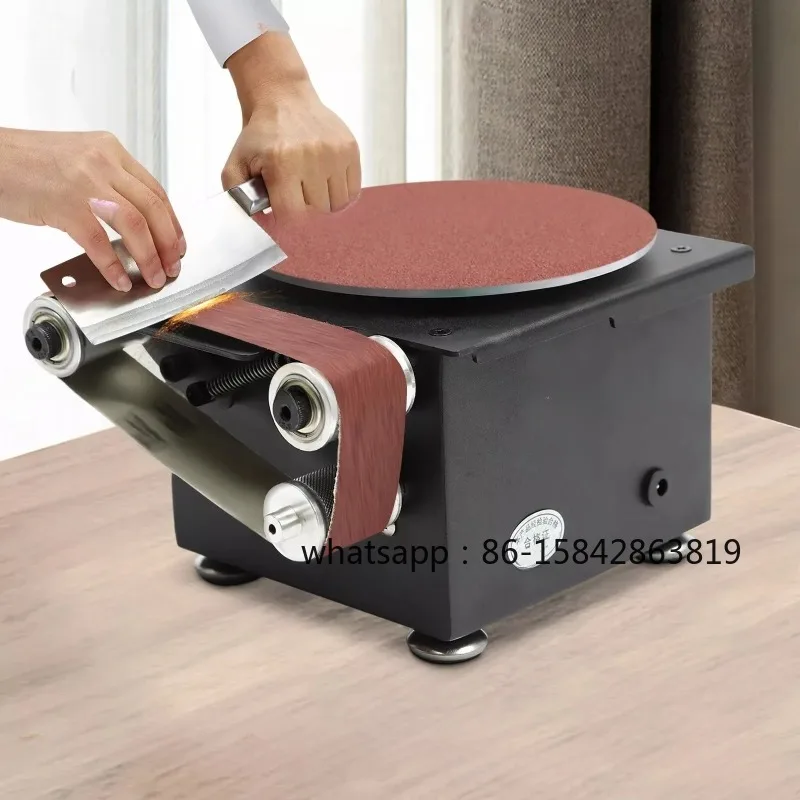 

Mini Electric Belt Sander DIY High-Speed Sand Disc Machine Multifunction Desktop Grinding Machine Polishing Woodworking Tool
