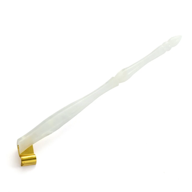 Verstellbarer schräger Kalligraphie-Dip-Pen-Feder halter Multi-Fit-Messing flansch Englisch Schräg spitz stift Schräg stift halter – Detail 10