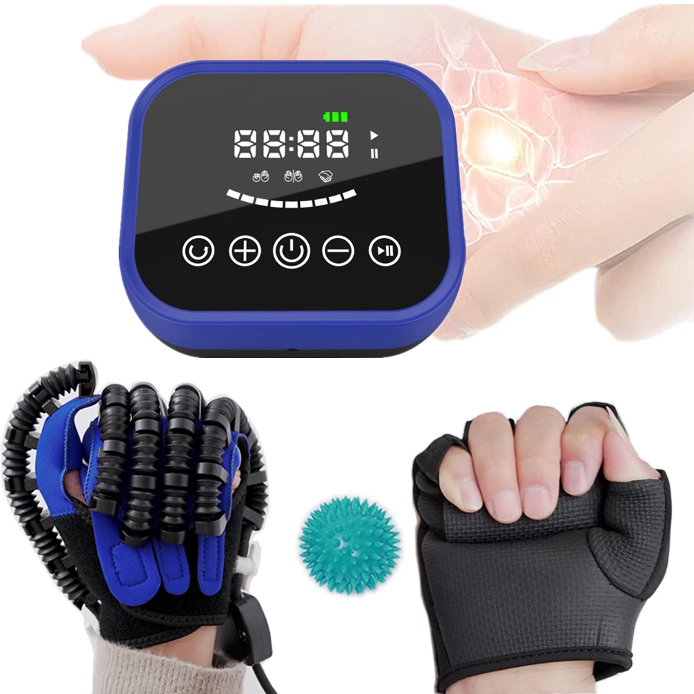 Finger and hand exercise for hemiplegia patient,Rehabilitation robot glove,Physical therapy for hand recovery  training