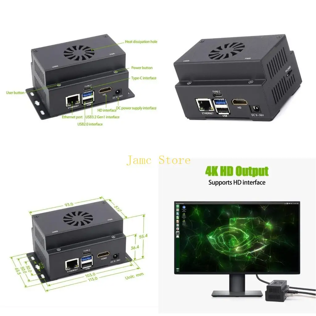 

LX0B High Speed Data Transfer Board Expansion Board Base Mini Board with USB Ethernet GPIO I2C RS485 Interfaces