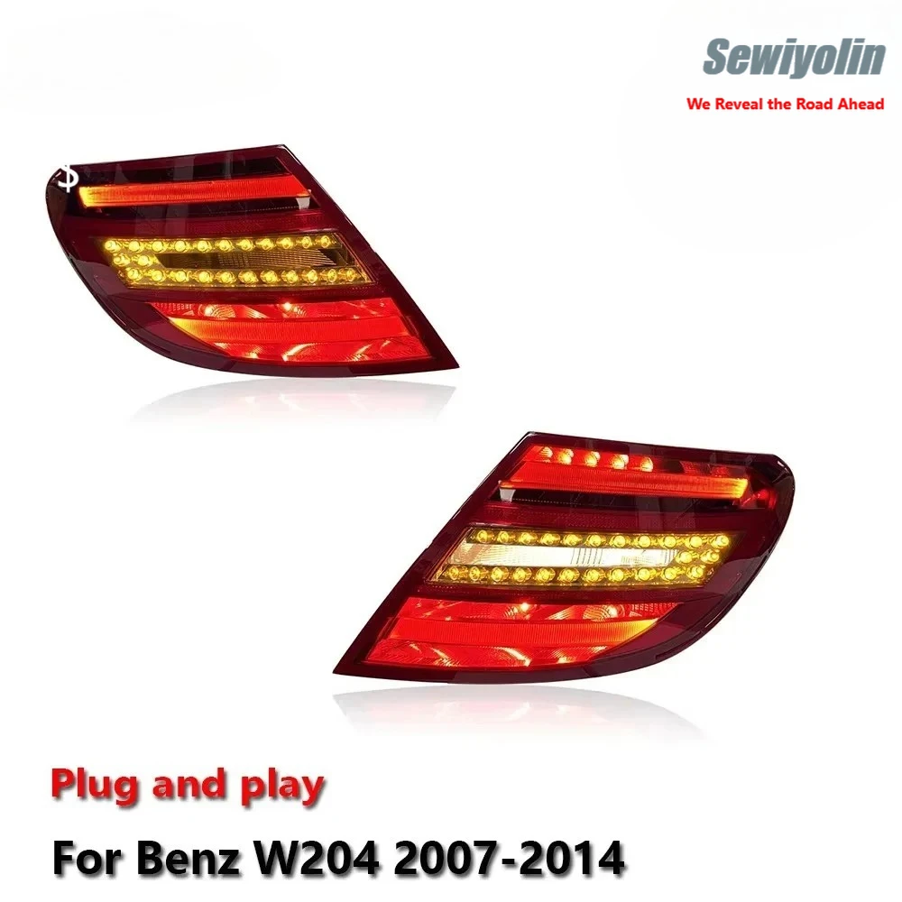 

Car LED Tail Light Lamps Parts For Benz W204 2007-2014 Auto Fog DRL Brake Turn Signal Lamp Plug And Play