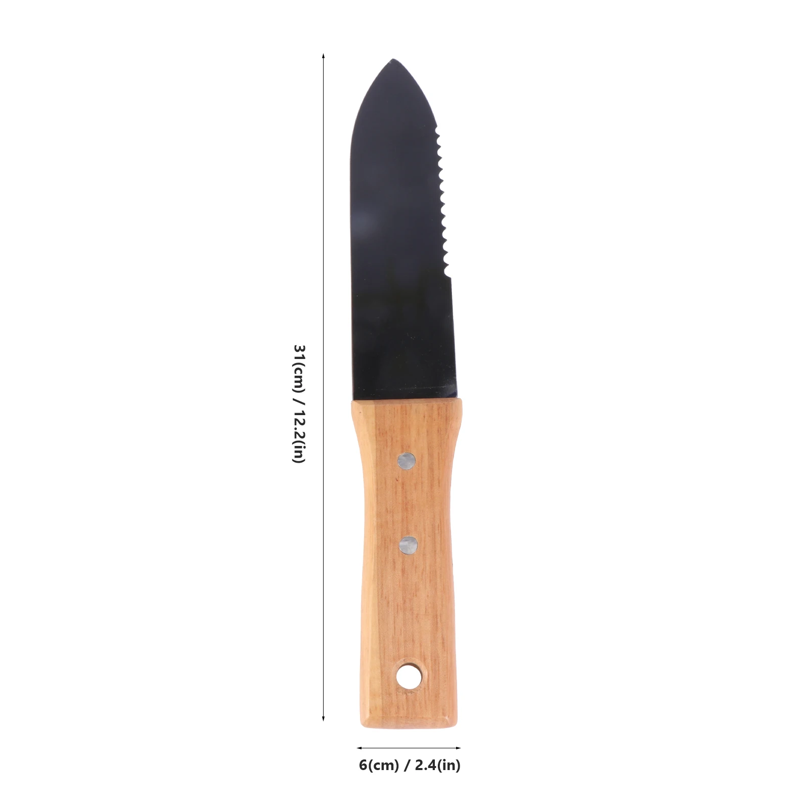 Dustproof Rustproof Stainless Steel Gardening Digger Wooden Handle Soil Dig Shovel Planting Trowel Weed Hand Tool