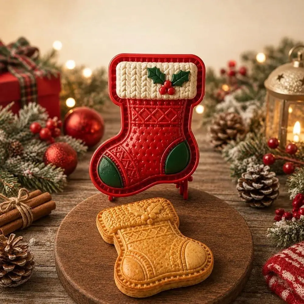 8 Shapes Christmas Mini Pie Molds Foldable Reusable Xmas Pie Mold Collection Easy to Use Embossed Hand Baking Mold