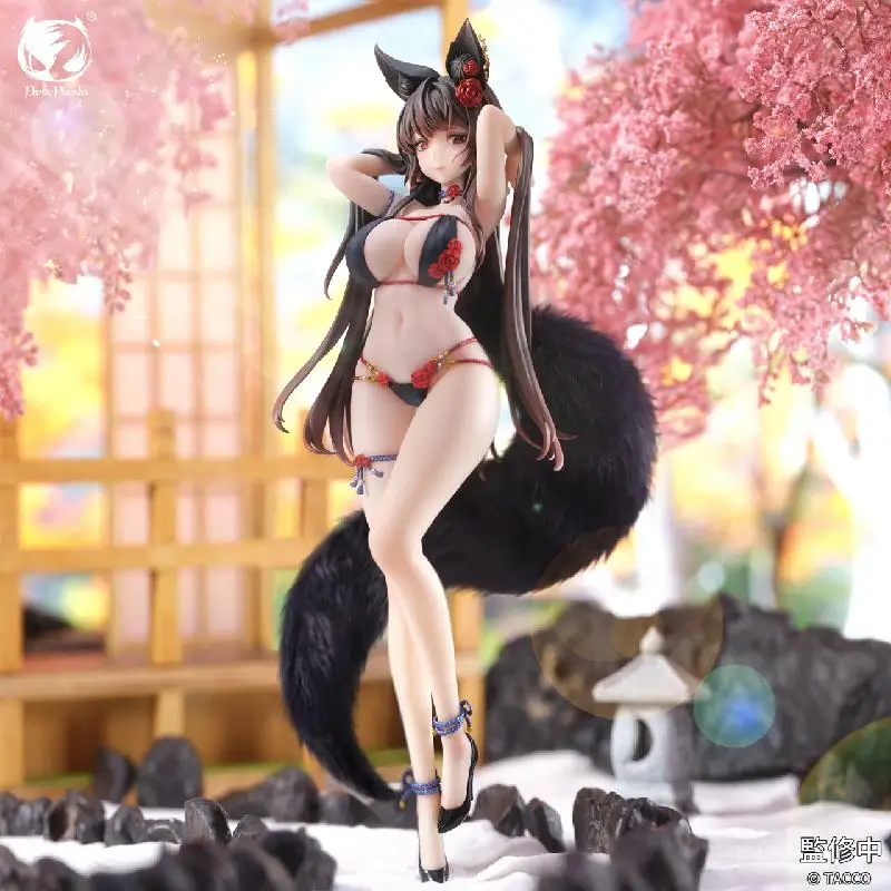 

Judai 27cm Original Bear Panda Bara Kitsune Fox Girl Chasing Eyes PVC Sexy Action Figure Model Toys