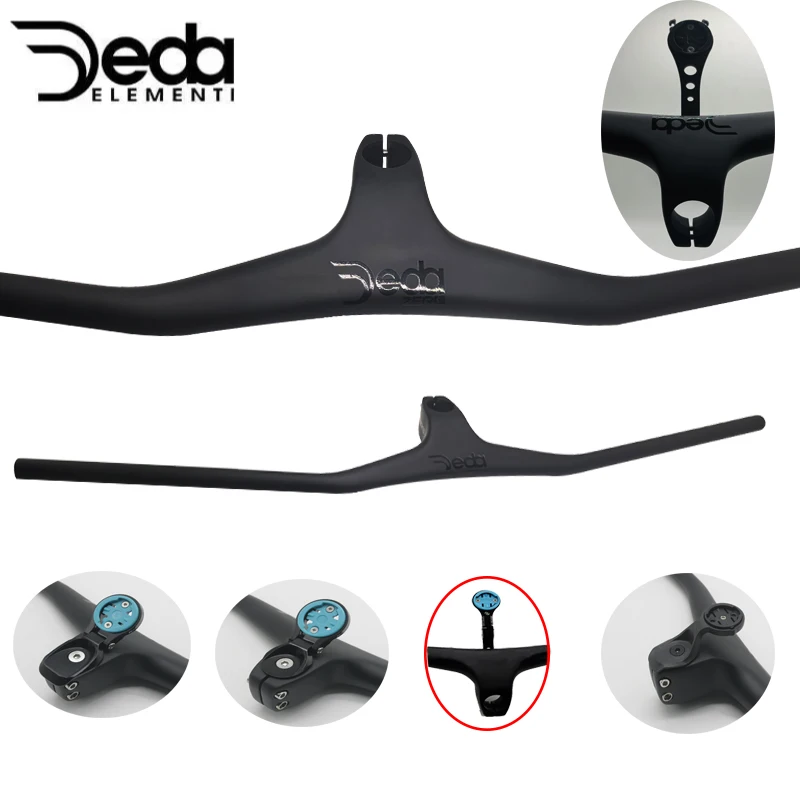 

DEDA Mtb Handlebars 28.6mm -17 Degree Carbon Integrated Cockpit Handlebar For Mountain Bike 60mm-120mm 660~800mm Bicycle Parts
