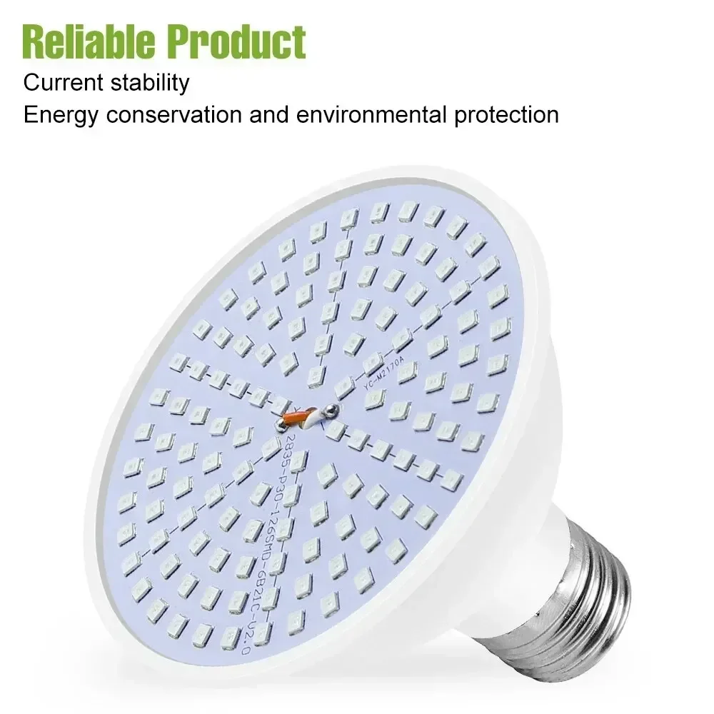 Led planta crescer luz hidroponia interior flor mudas legumes cultivo lâmpada caixa de crescimento lâmpada 220v mudas crescer luz e27