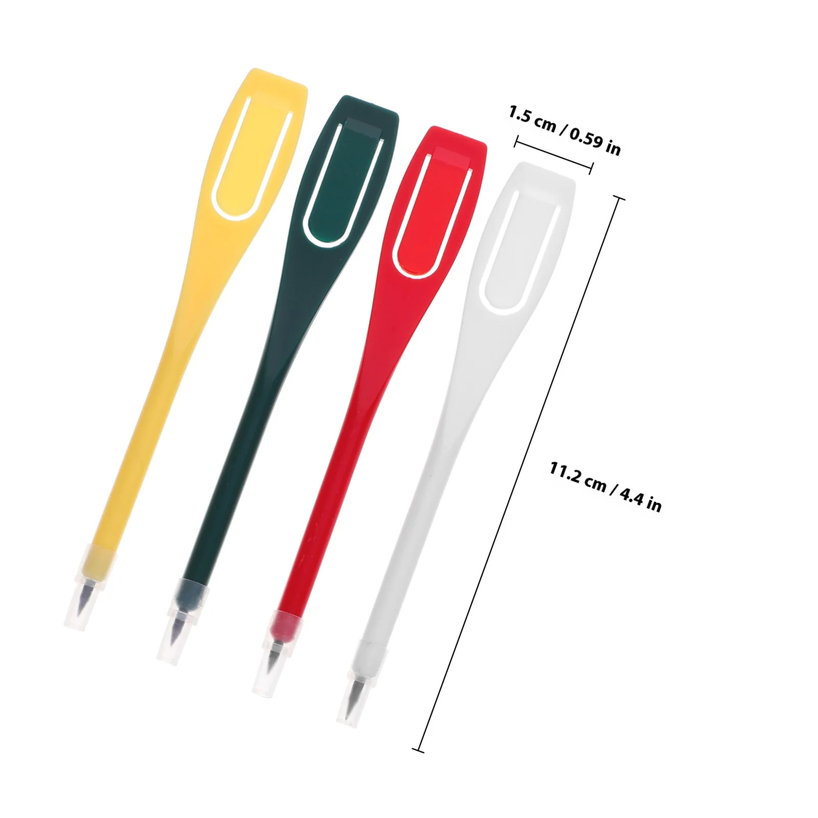 20 szt. Ołówków do notowania w golfie, mieszane kolory, z wygodnym klipsem, do przenoszenia, czyścik do kijów golfowych, narzędzie do pisania, marker.