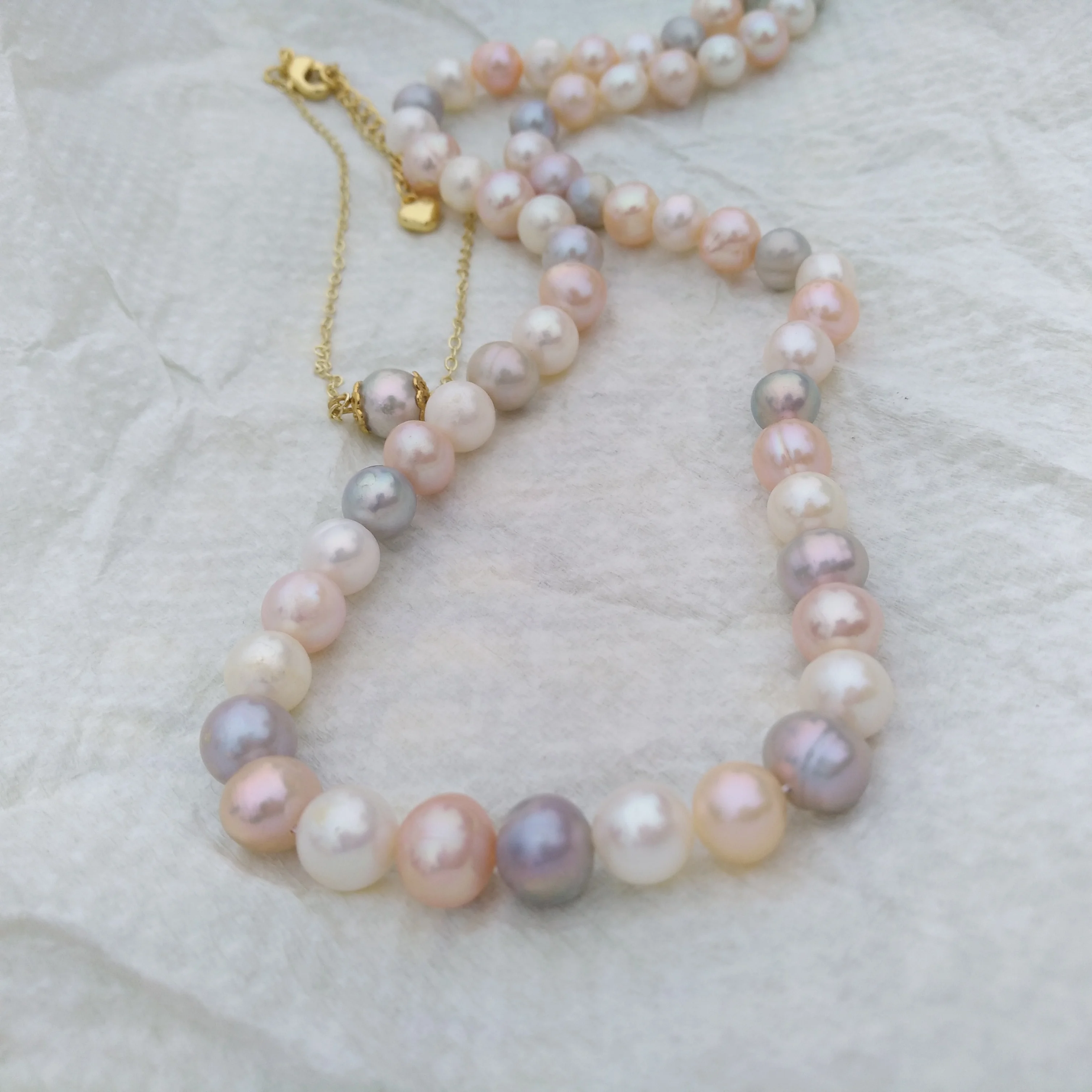 

Драгоценное натуральное ожерелье из белого многоцветного жемчуга Акойя, жемчужный браслет