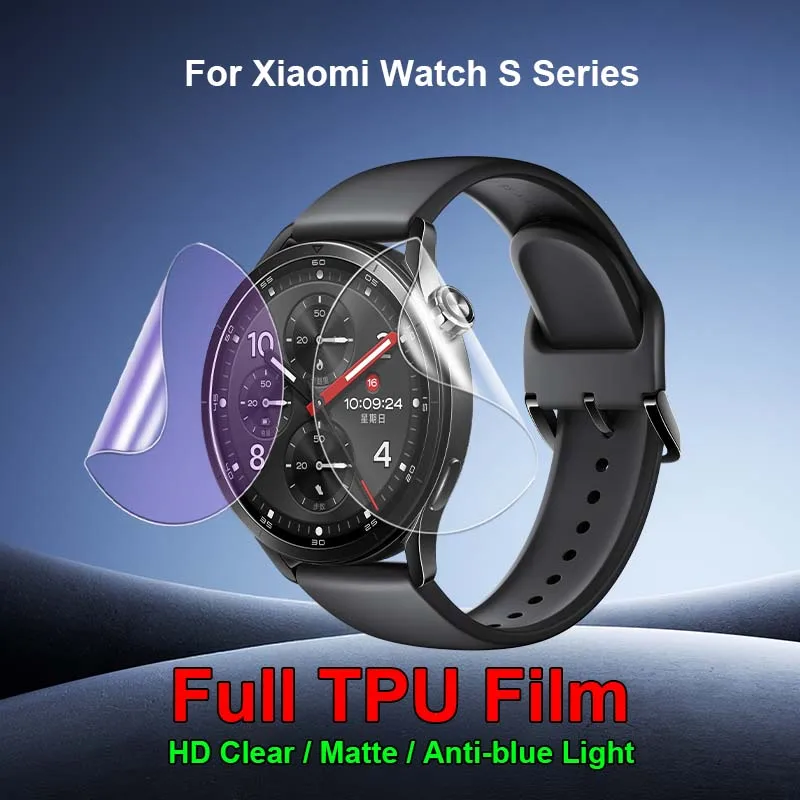 For Xiaomi Watch S5 SmartWatch Clear / Matte / Anti Blue Purple Light Eye Care Soft TPU Hydrogel Film Screen Protector