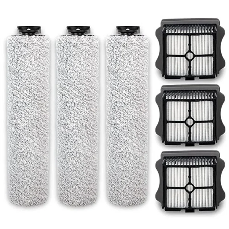 Substituição do rolo escova e filtro Kit, compatível para Tineco Floor One S3 e IFloor 3, vácuo seco e molhado sem fio