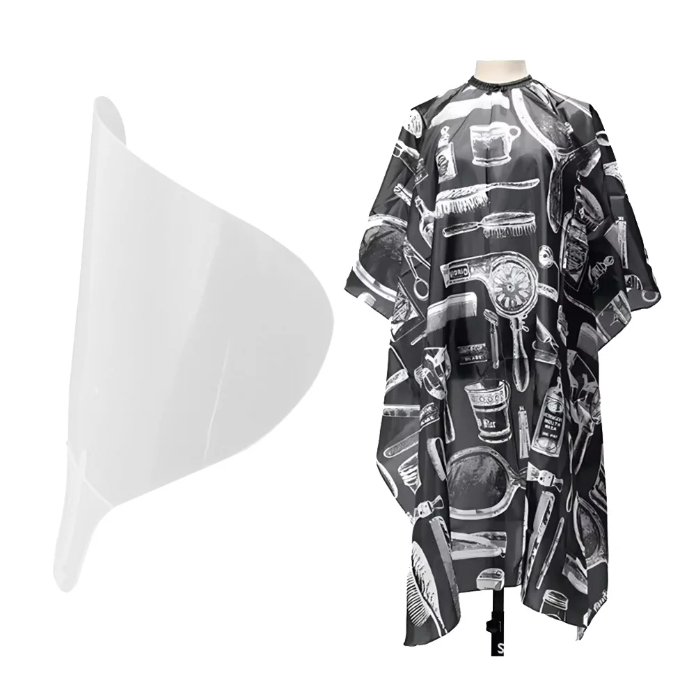 

Hairdressing Kit with Applicator Shield and Printed Salon Cape Professional Hair Coloring Cutting Protection Tools