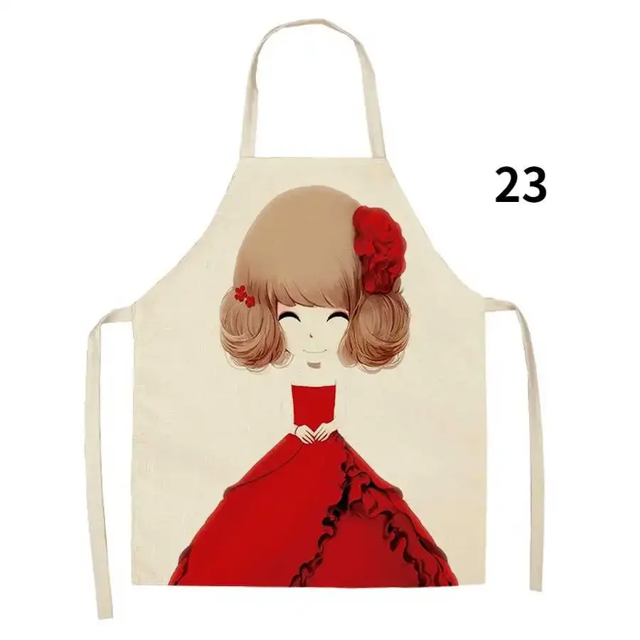 Cartoon Anime Cute Girl Apron Aprons for Woman Apron for Men Waiter Apron Kids Baking Accessories Chef Apron Delantal Cocina