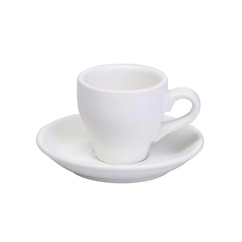 

Professional Espresso Mug Set Saucer Andplate Forlatte Ideal Foritalian Coffee Lovers