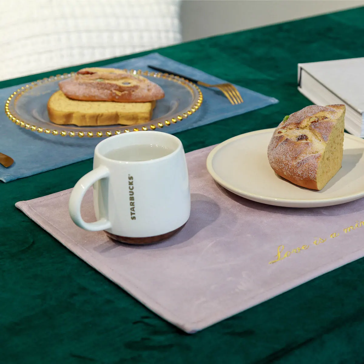 Nordic-style Velvet Embroidered Placemats and Table Pads for Home Use—heat-resistant, Scald-proof Dining Table Accessories