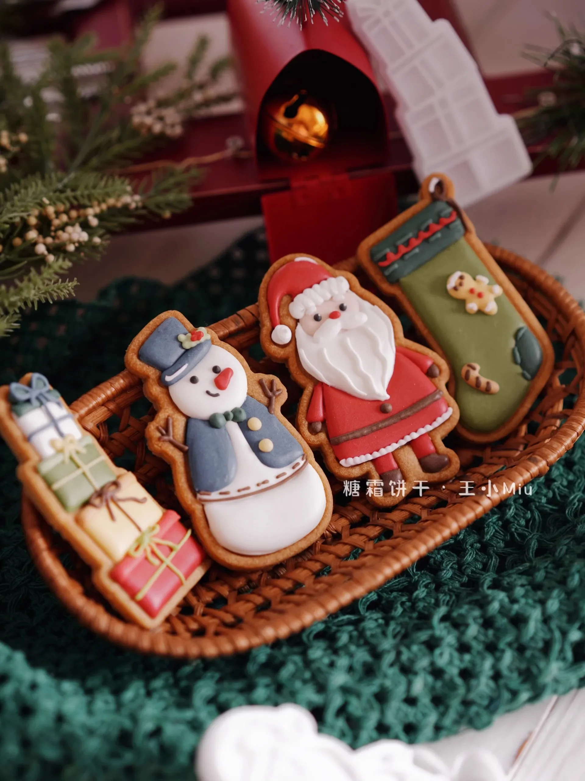 Christmas Santa Claus Sock Cookie Cutter Xmas Snowman Gift Biscuit Stamp  Sugar Craft Fondant Cake Decorating Tools Professional