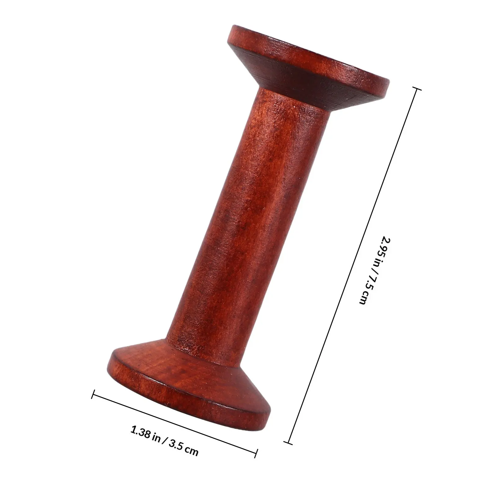 6Pcs Household Wooden Thread Spools Vintage Sewing Organizer Thread Holder Yarn Bobbins Storage Rack Wooden Bobbins Spools view 4