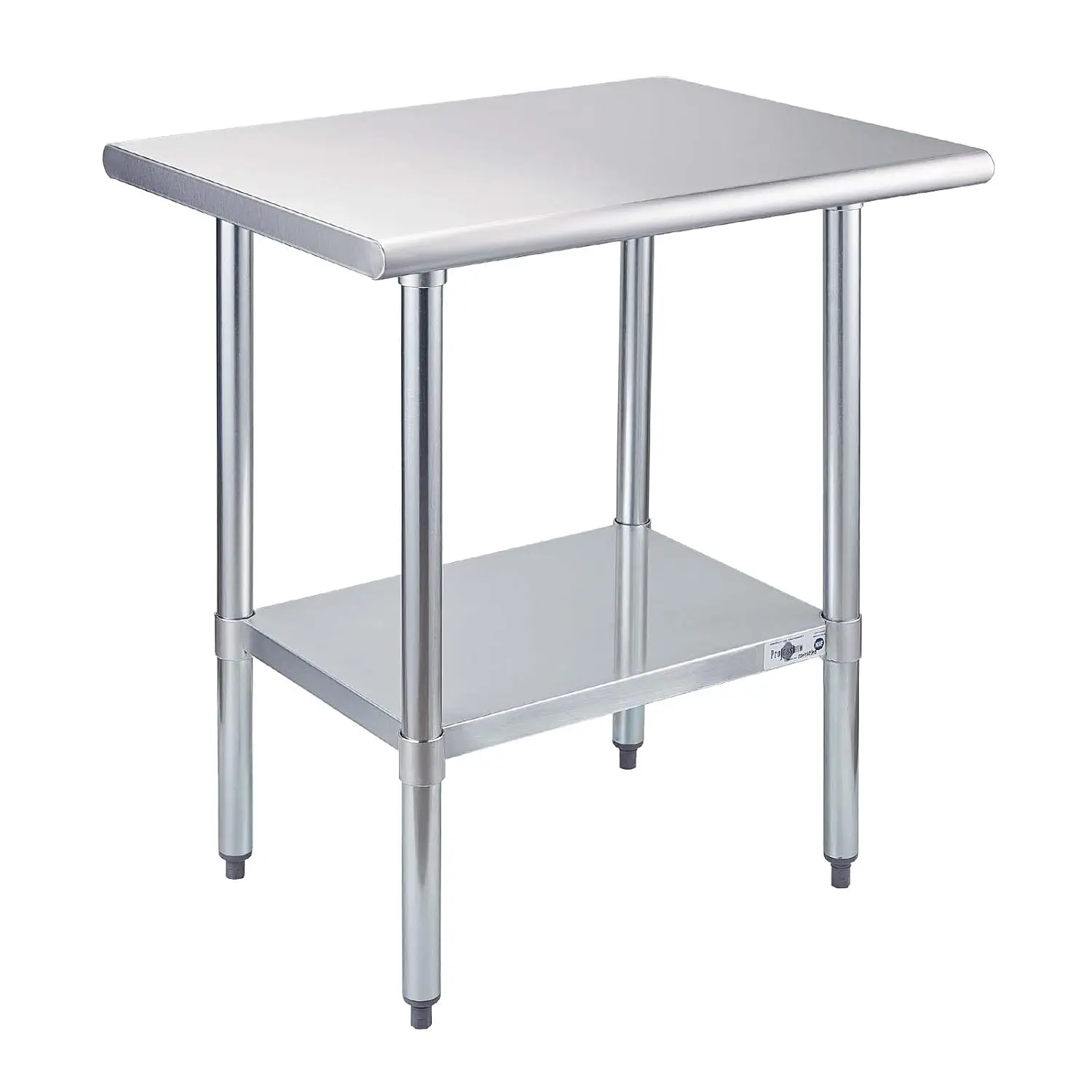 Stainless Steel Prep Table 30x24 Inch NSF Commercial Work Table with Undershelf Heavy Duty Table for Kitchen Restaurant Home Hot