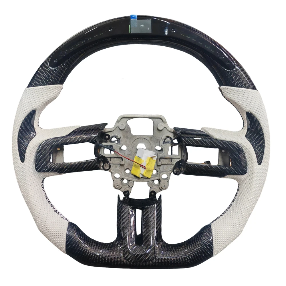 LED Sports Steering Wheel for Ford Mustang 2018 OEM Fit Customized