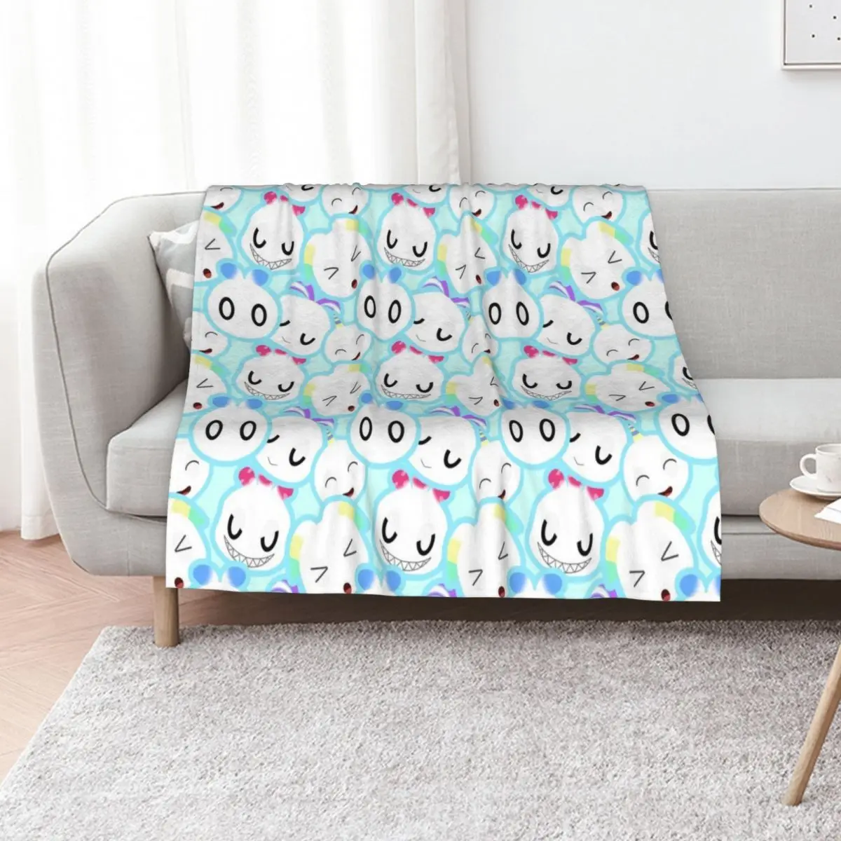 Hero Chao (Stage 1) Throw Blanket Cute Plaid Warm for sofa Bed Fashionable Sofa Shaggy Blankets