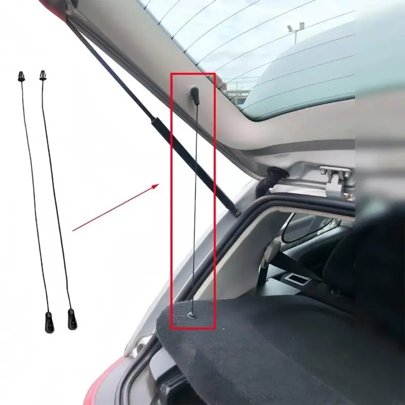 M76E Schrägheck-Laderaumabdeckungs-Hebekabel-Ersatzset 4M51-A46538-AB für die Reparatur der hinteren Hutablage MK2 MK1, schwarz – Detail 5