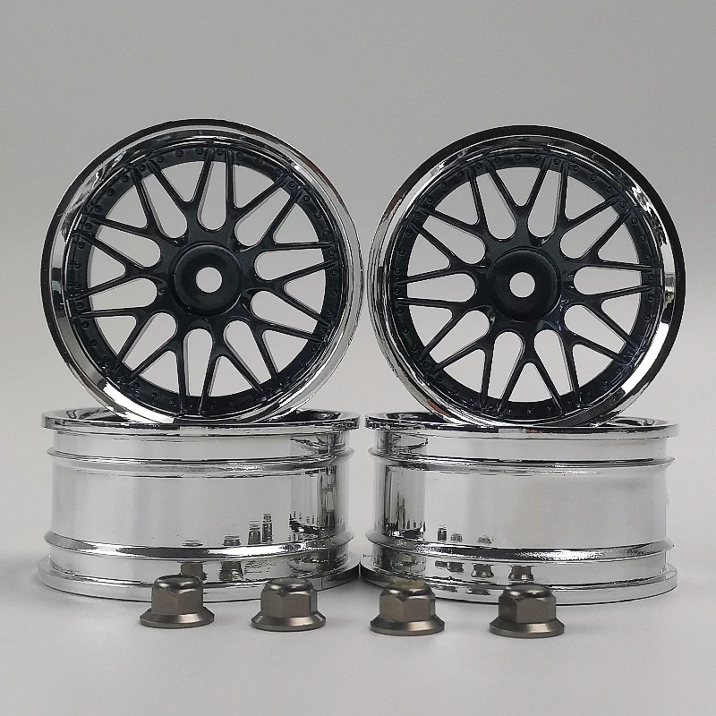 4pcs 3mm Offset RC Car 1/10 Scale Plastic Wheels Rims Drift On road Touring Model Hobby