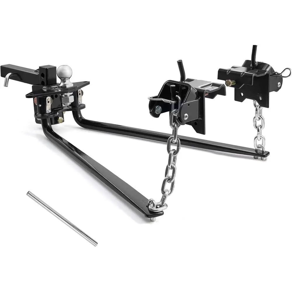 

Сцепное устройство для распределения веса, буксировка макс. 10000 фунтов и язычок макс. 1000 фунтов, комплект сцепных устройства для распределирования веса включает в себя хвостовик 2 дюйма и 2 шт.