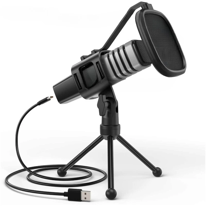 

Condenser Microphone USB Computer Mobile Phone Game LIVE Entertainment Recording Mai Gaming Microphone Gaming Live
