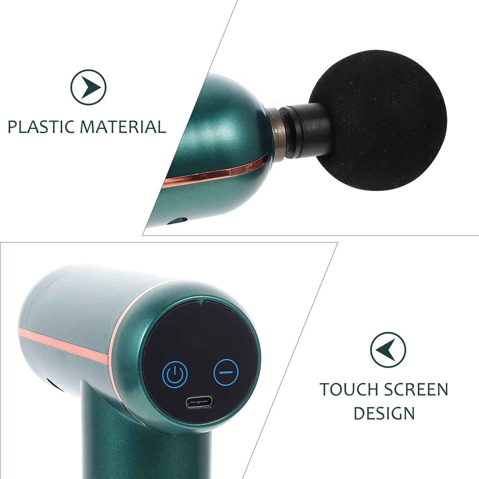 

1 комплект, ручной фасциальный пистолет, массажер для мышц, портативный сенсорный экран, 6-скоростной электрический инструмент для глубокого массажа тканей для фитнеса, мышц