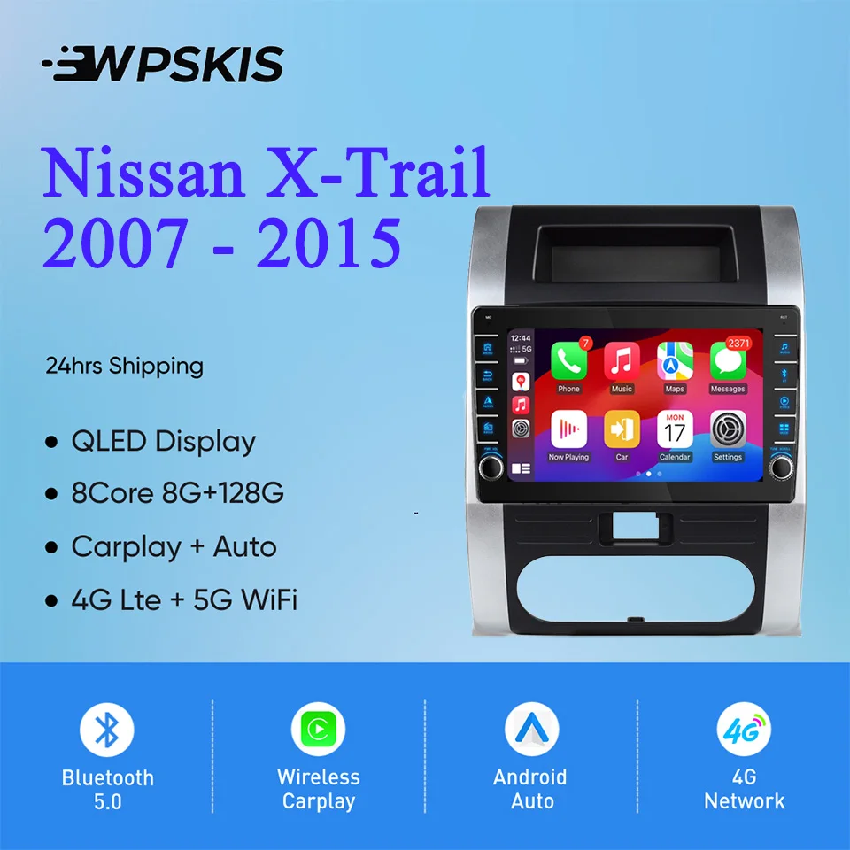 

For Nissan X-Trail XTrail 2007 - 2015 Car Auto Radio Multimedia Video Music Gps Navi Monitor Head Unit Tape recorder Carplay 4G