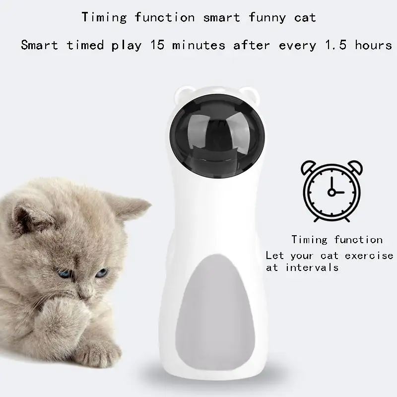 Automatic Cat Toys Interactive Smart Teasing Pet LED Laser Funny Handheld Mode Electronic Toy for Cats Laserlampje Kitten