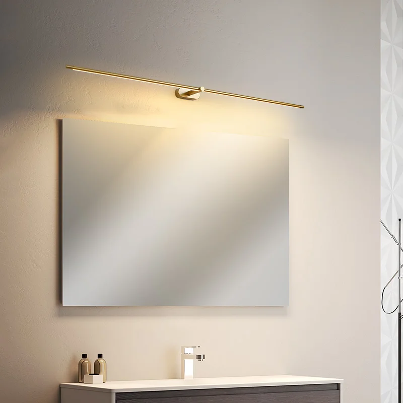 Imagem -05 - Gold Black Wall Light For Makeup Sconce Light Mirror Headlight Bathroom Cabinet Dedicated Indoor Lighting Simple Postmodern Makeup