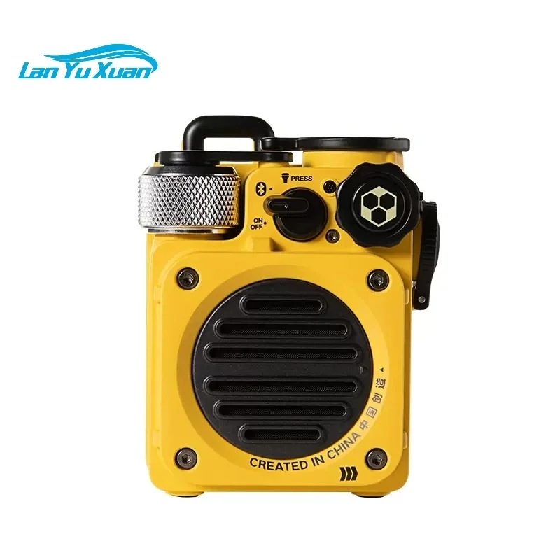 New Mao king MW-PVX wireless Bluetooth speaker radio Born To Be Wild yellow outdoor sport portable metal AI smart mini speaker