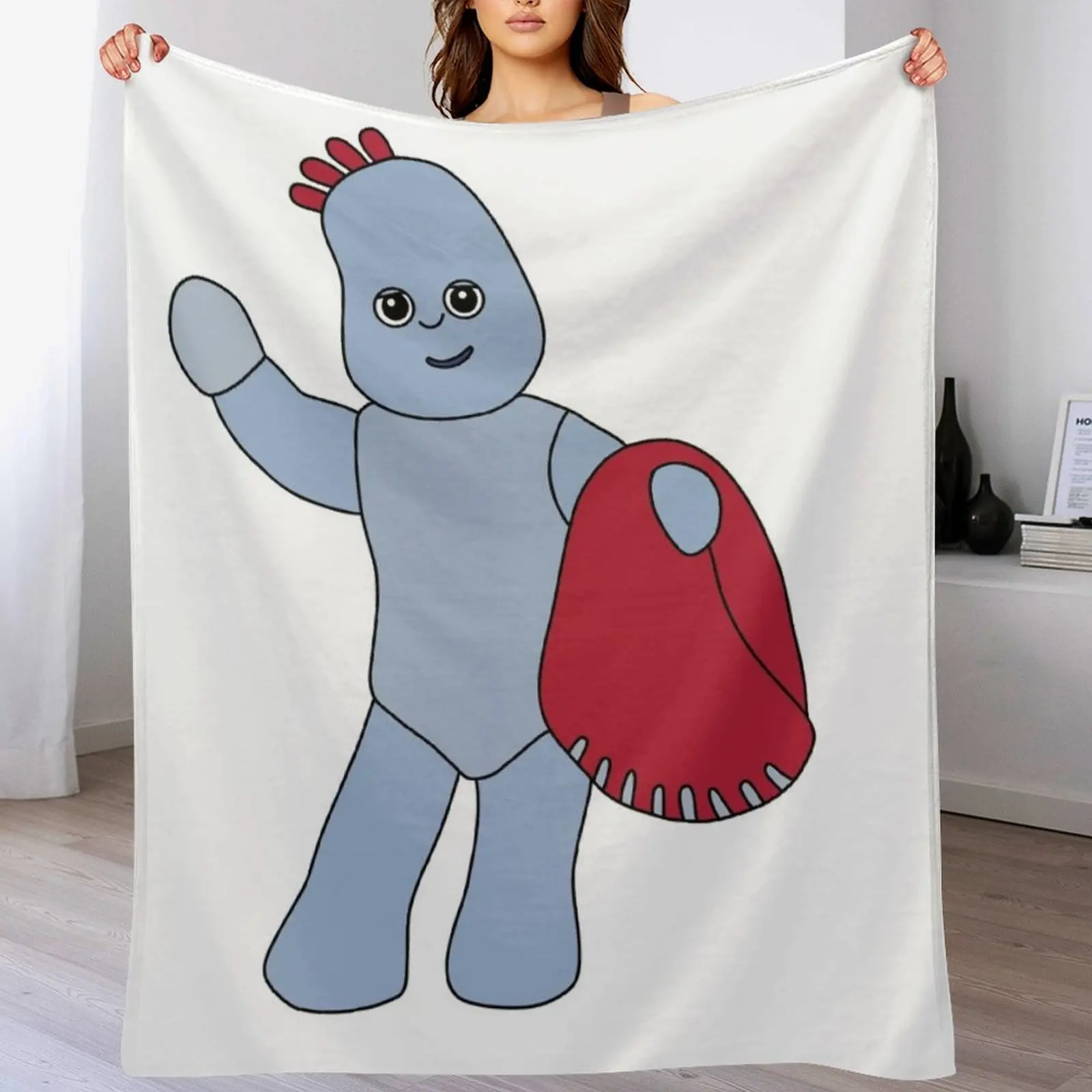 Iggle Piggle Throw Blanket Summer Cool Breathable Blanket for Sleeping
