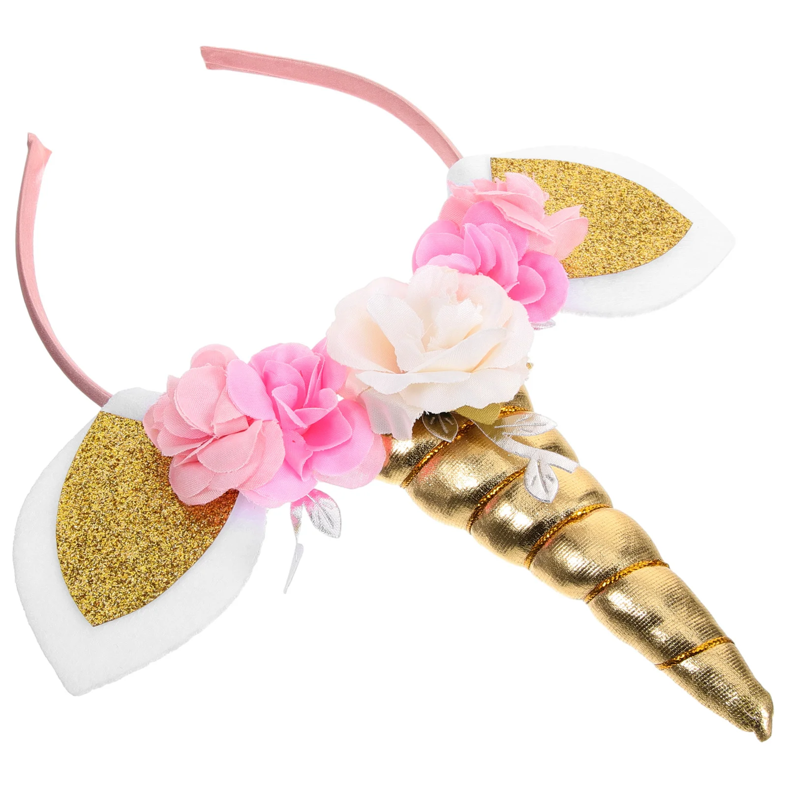 Złote Akcesoria do Włosów Dziecięce Ozdoby na Głowę Opaska Jednorożec dla Dziewczynek Obręcz Opaski dla Dzieci