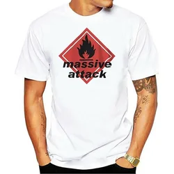 Massive Attack White Tees Men Women Short Sleeve Modal Breathable Graphic T Shirts Harajuku Casual Streetwear Tops