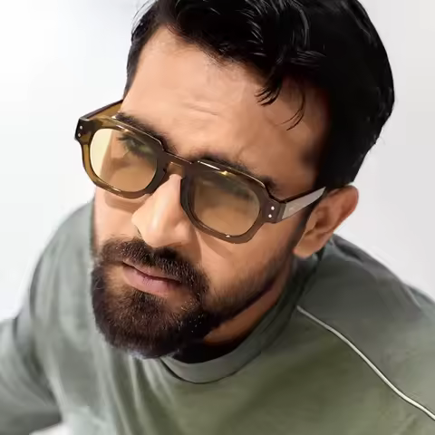 Square Vintage Sunglasses Men Women Brand Designer Irregular Sun Glasses Fashion Retro Outdoors Shades Rivet Oculos De Sol