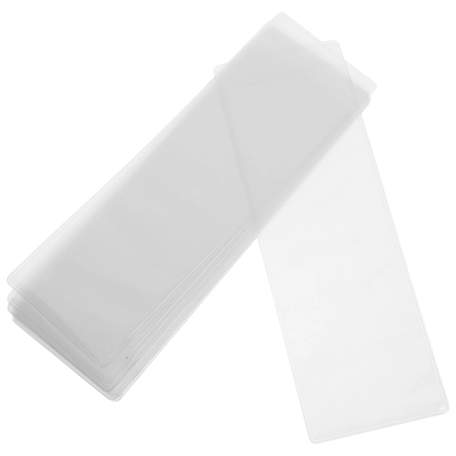 Étui de protection transparent en PVC pour marque-page, couverture créative pour fruits et collations, fournitures d'emballage, support pour étudiant et bureau, 10 pièces