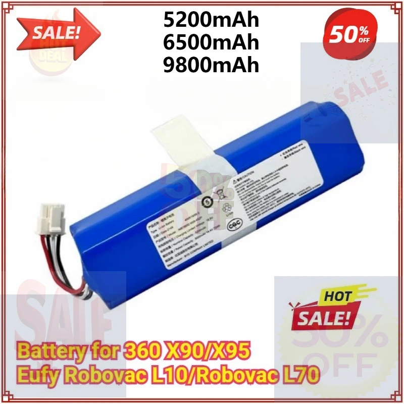 

14.8V Battery Pack for Huawei 360 X95 X90 for Eufy L70 L10 Robotic Vacuum Cleaner Spare Parts Accessories Replacement Batteries