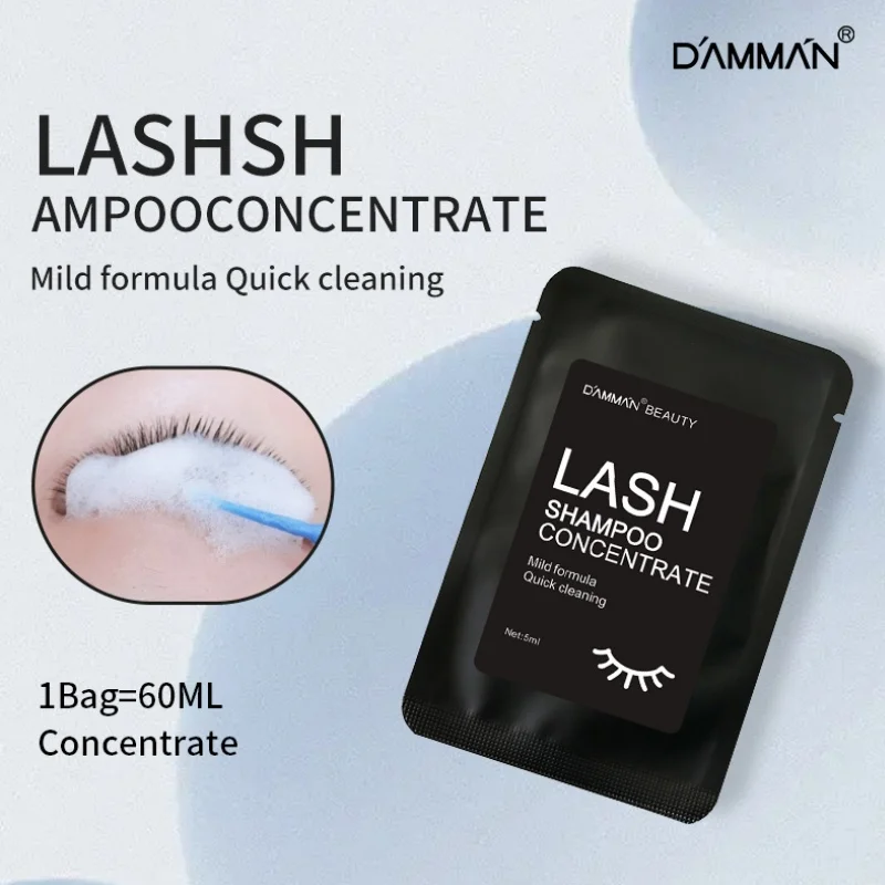 Eyelash Cleansing Mousse Eyelash Shampoo Concentrate Mousse Gentle No Stimulation Eyelash Extension Remover 60ml Makeup Tools