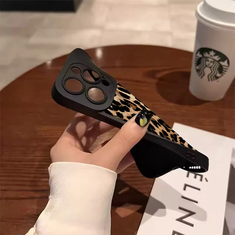 Animal Print Leopard Print Soft Case For IPhone 15 14 13 12 11 Pro Max Cover For IPhone XS XR 7 8 Plus Case Cover Funda Bumber