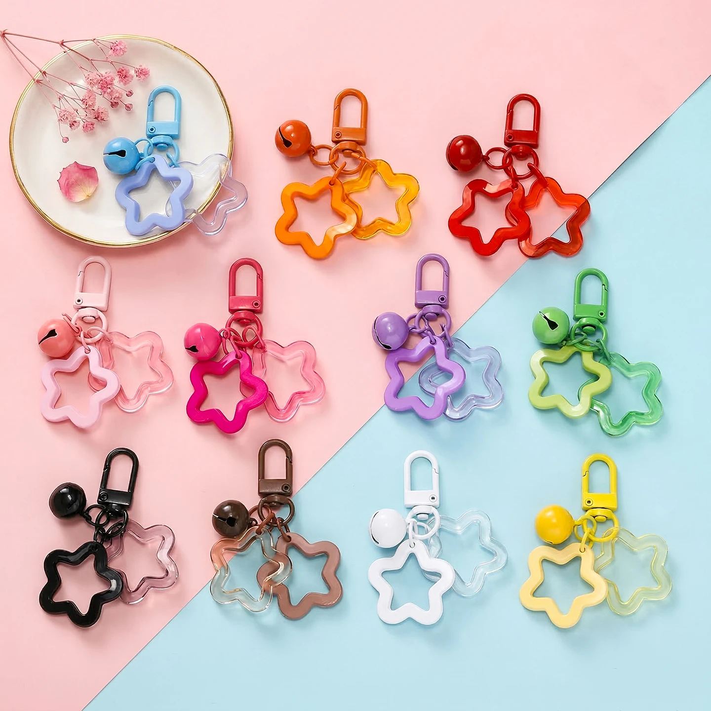1pc Acrylic Star Keychains wit - Phone Accessories Jewelry review and price