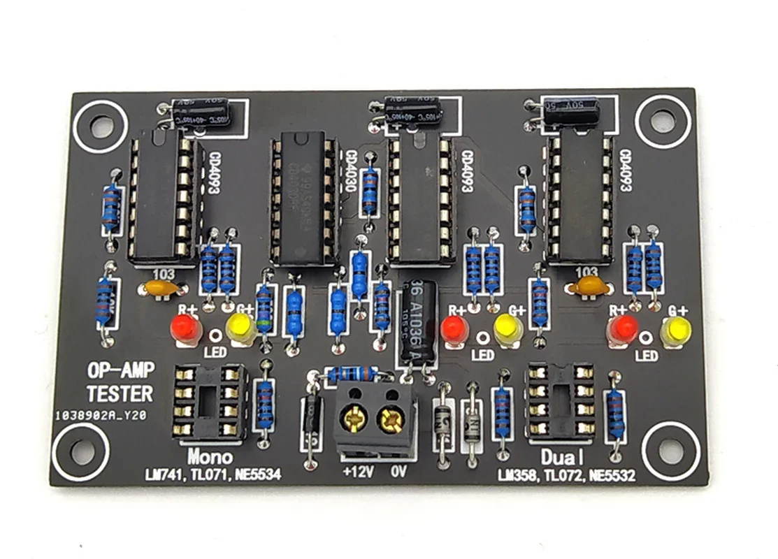 

Operational Amplifier OP AMP Tester for Single Dual OPAMP TL071 TL072 TL081/082