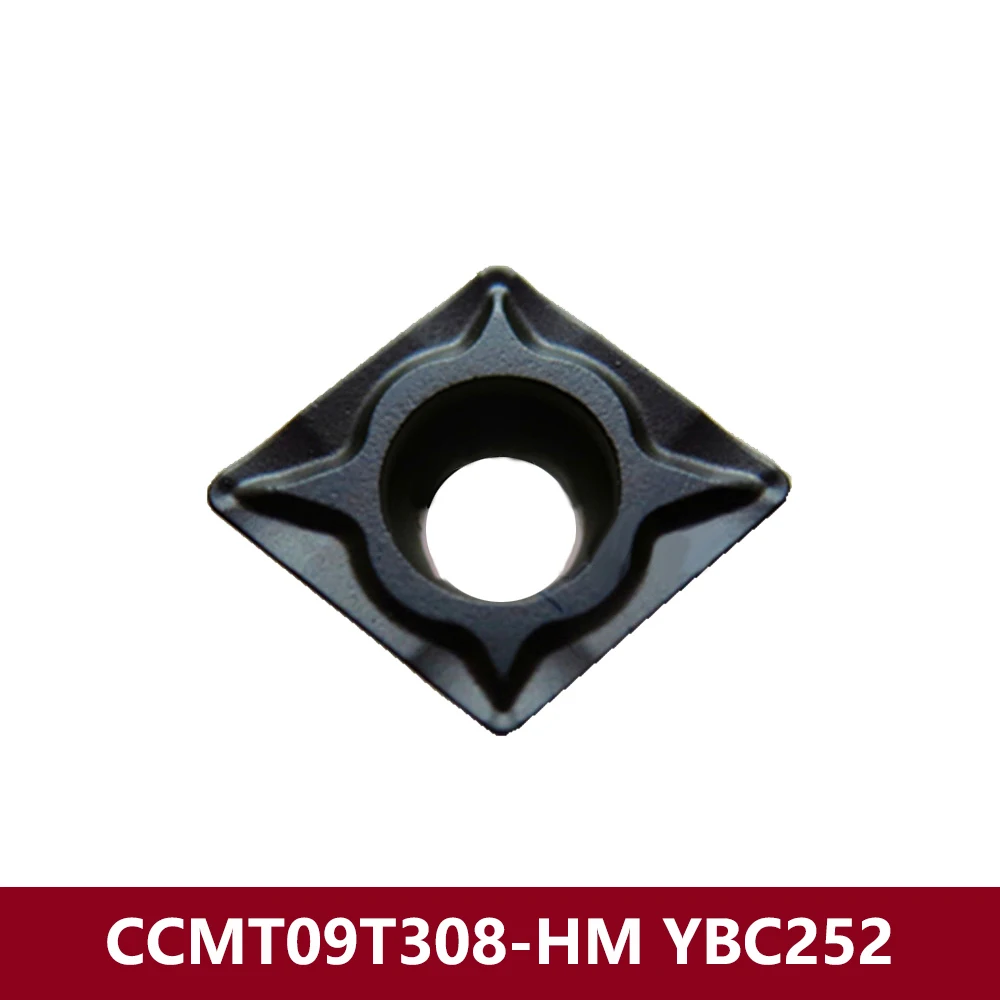 Original CCMT09T308-HM YBC252 CNC Lathe Cutter Tools CCMT3(2.5)2-HM CCMT09T308 CCMT 09T308 HM CCMT09T3 Carbide Inserts For Steel