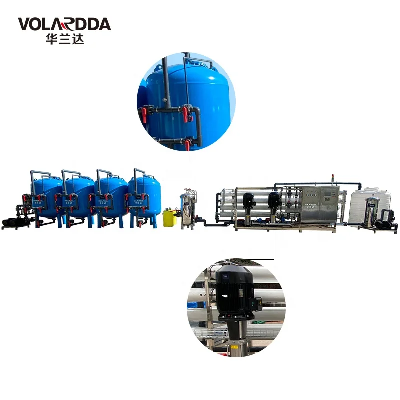 Система фильтрации воды RO Коммерческая система очистки воды обратного осмоса с резервуаром