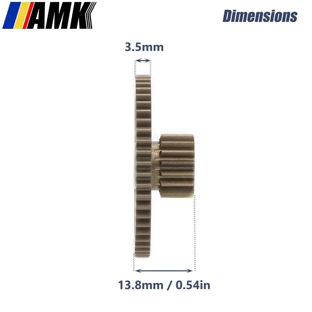 Aluminium 17T-52T Teller Versnellingen TBF1752 Differentieel Versnellingsbak voor Tamiya Blackfoot Monster Beetle 1/10 RC Monster Truck BF MB