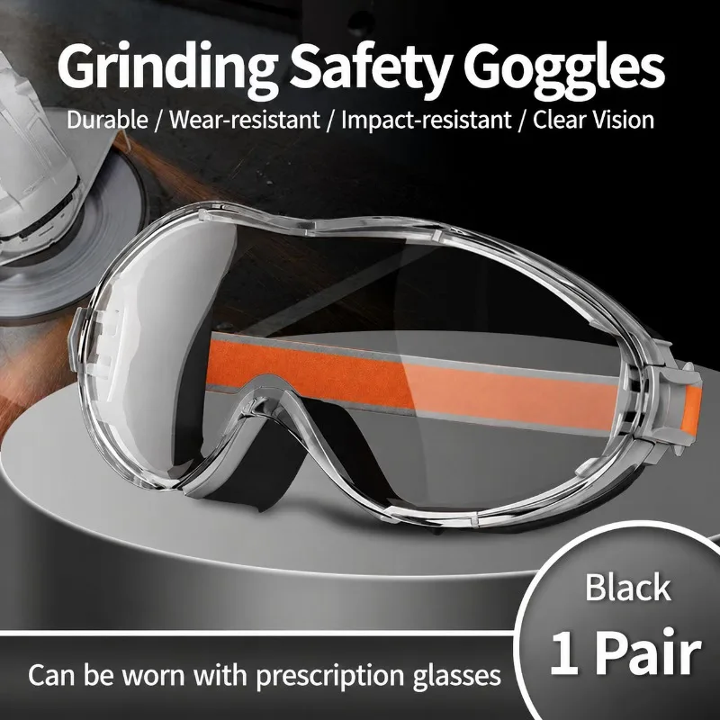 Dustproof Anti Fog Safety Goggles Anti Splash Eye Shield Grinding Cutting Polishing Labor Protective Eyewear Sand Wind Barrier