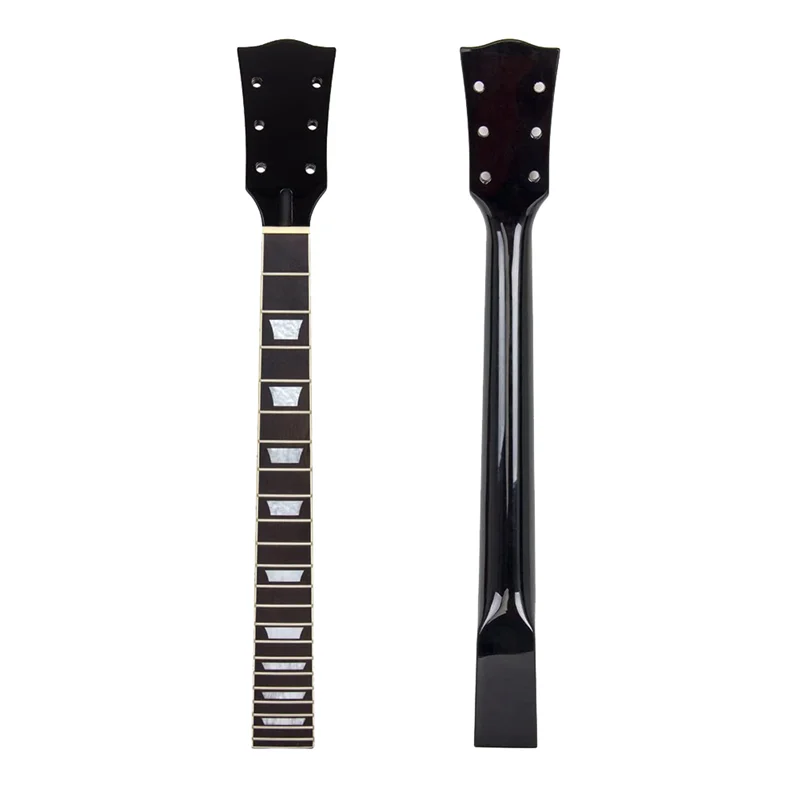 L71A22 Frets Electric Guitar Neck Paddle Head Fingerboard for Electric Guitar Replacement Customized Guitar Parts