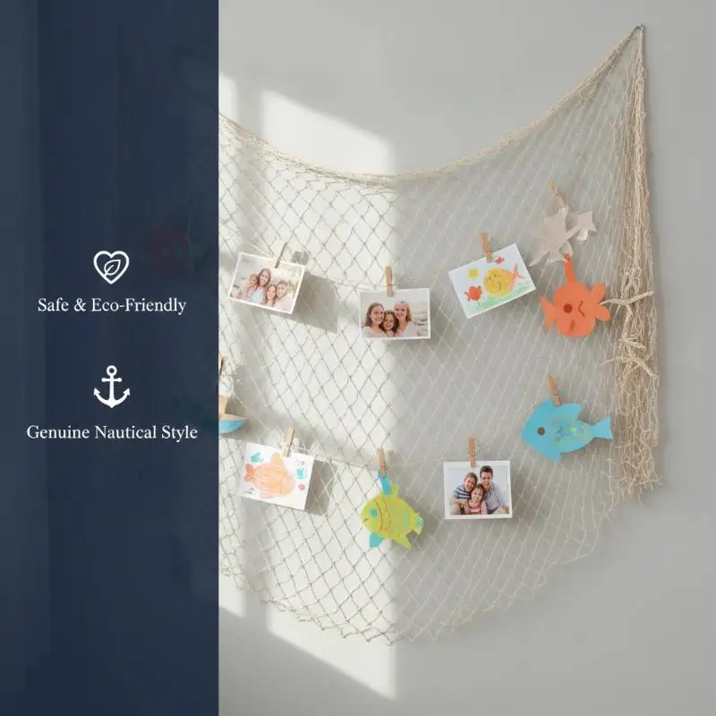 Wall Hanging Naval Fishing Net Decoration Hawaiian Ocean Beach Theme Birthday Party Decor Ornament