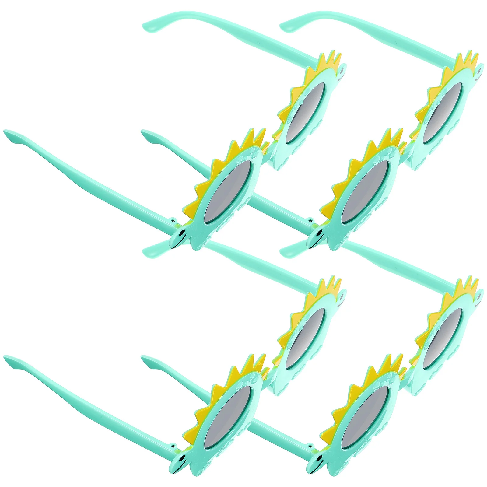 4 قطع نظارات مضحكة بتصميم ديناصور للحفلات، خفيفة الوزن وآمنة ومريحة، دعائم صور للحفلات لعيد الميلاد وعيد الميلاد #4