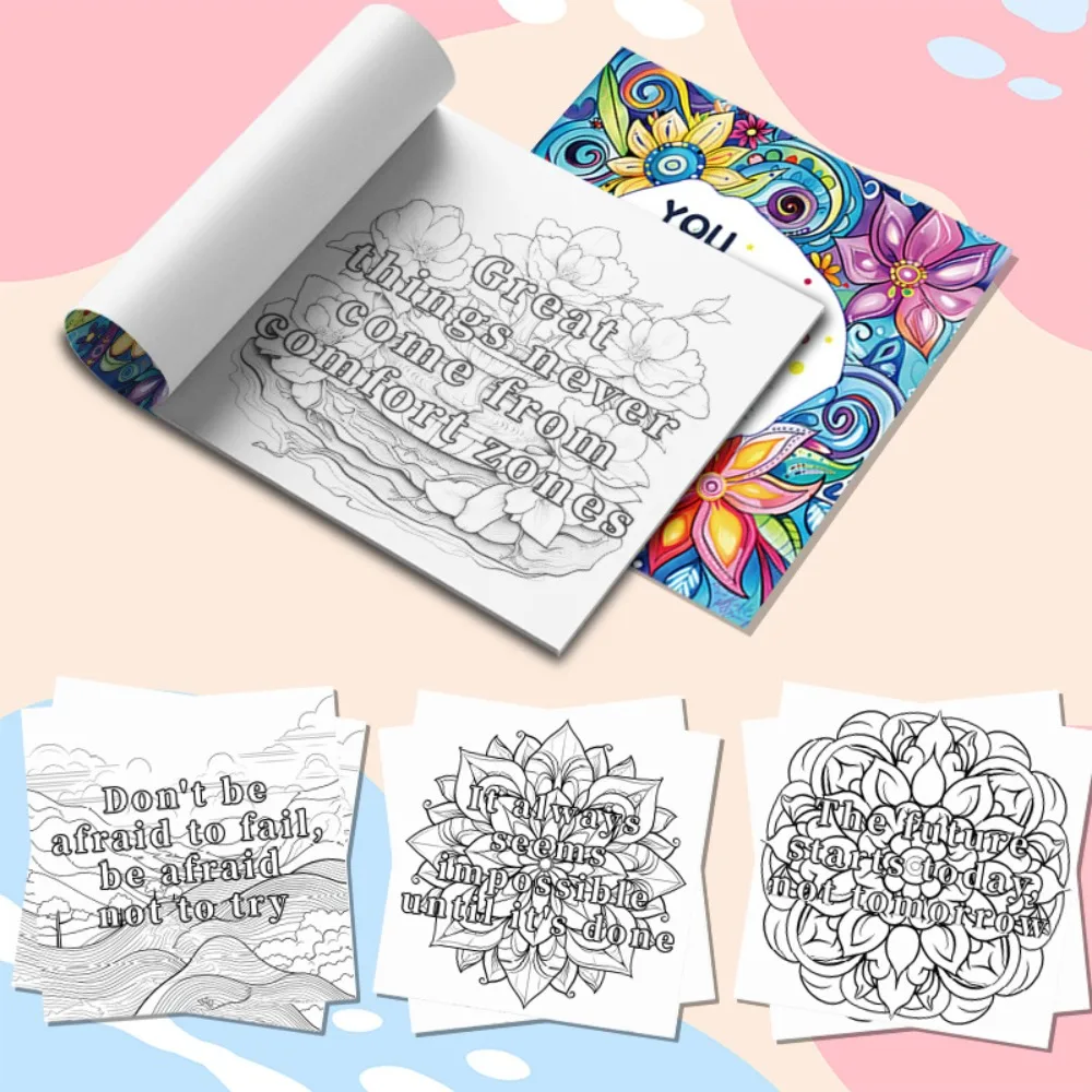 20-Blatt-Malbuch aus Papier, Graffiti, mit mehreren Themen, Kritzeleienbuch, Schloss, Montessori, Zeichenspielzeug, Büro- und Schulbedarf